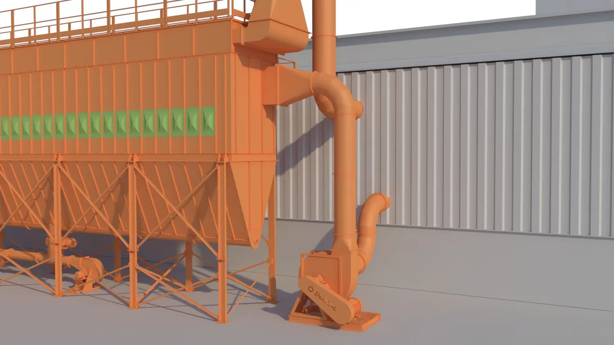 Sistemas de aspiración y filtración para una planta de reciclado