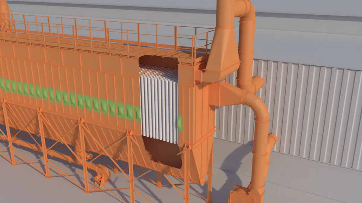 Sistemas de aspiración y filtración para una planta de reciclado