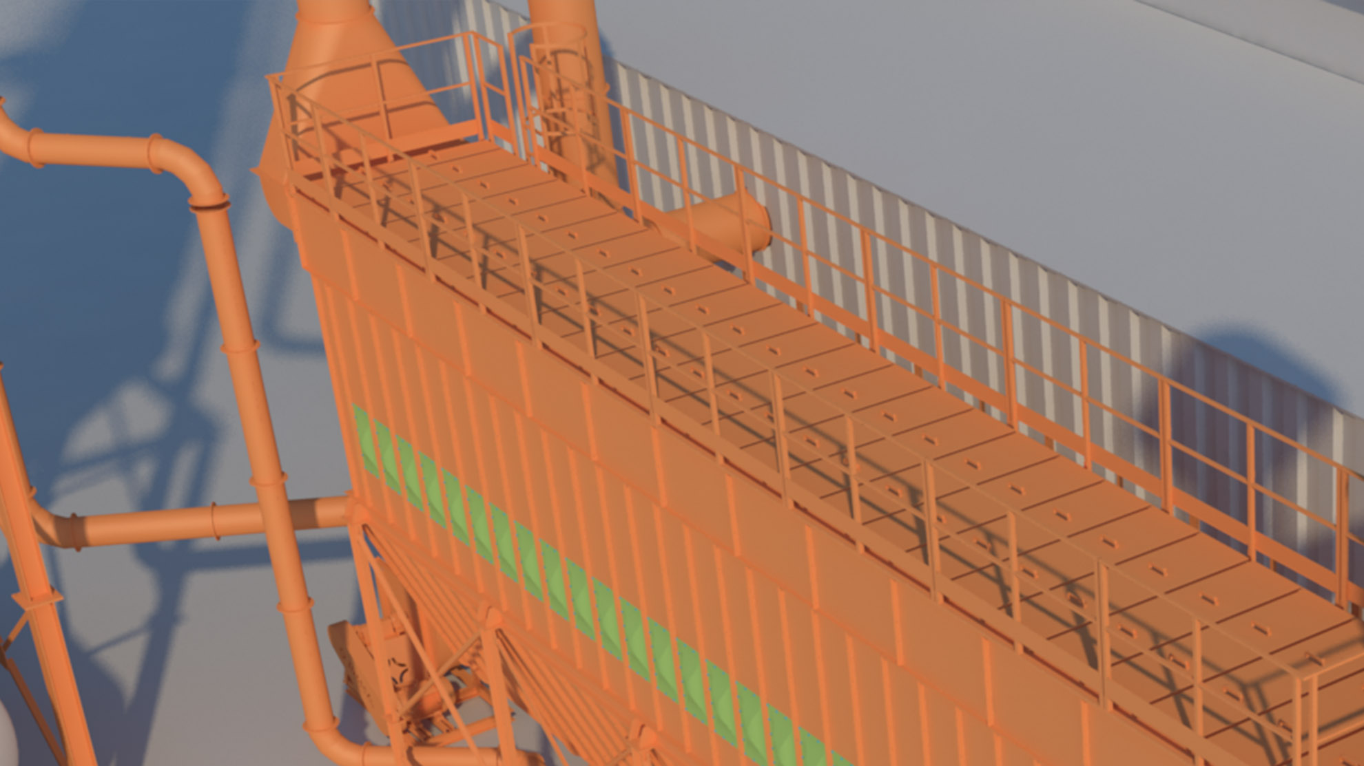 Sistema de aspiración y filtración para una planta de reciclado