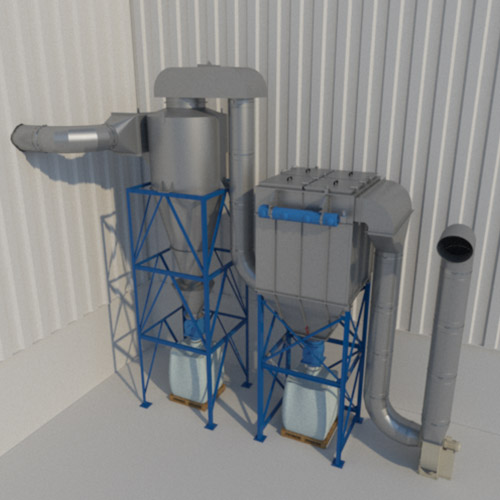 Filtro de cartucho con ciclón prefiltrado - Inascal