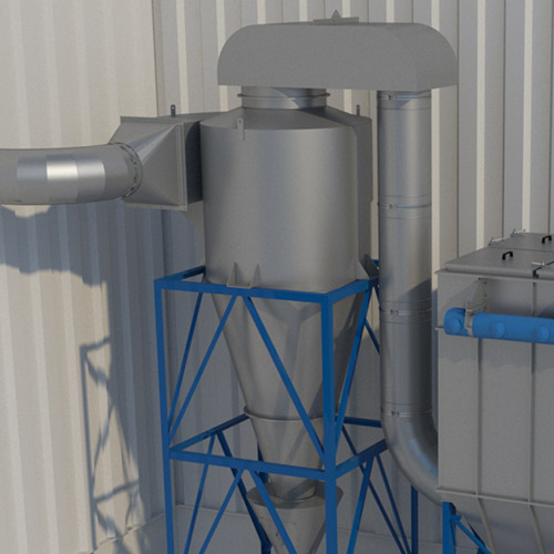 Filtro de cartucho con ciclón prefiltrado - Inascal